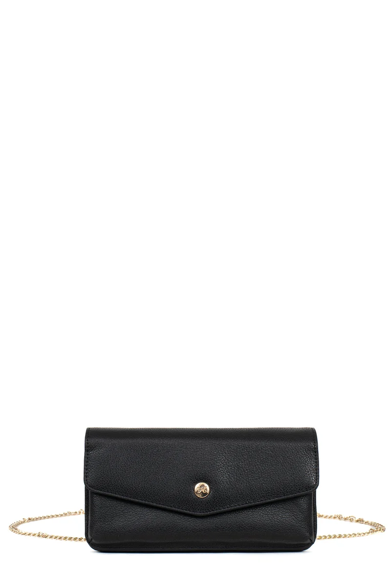 Pochette téléphone avec portefeuille - 1 volet - Stop RFID - Cuir