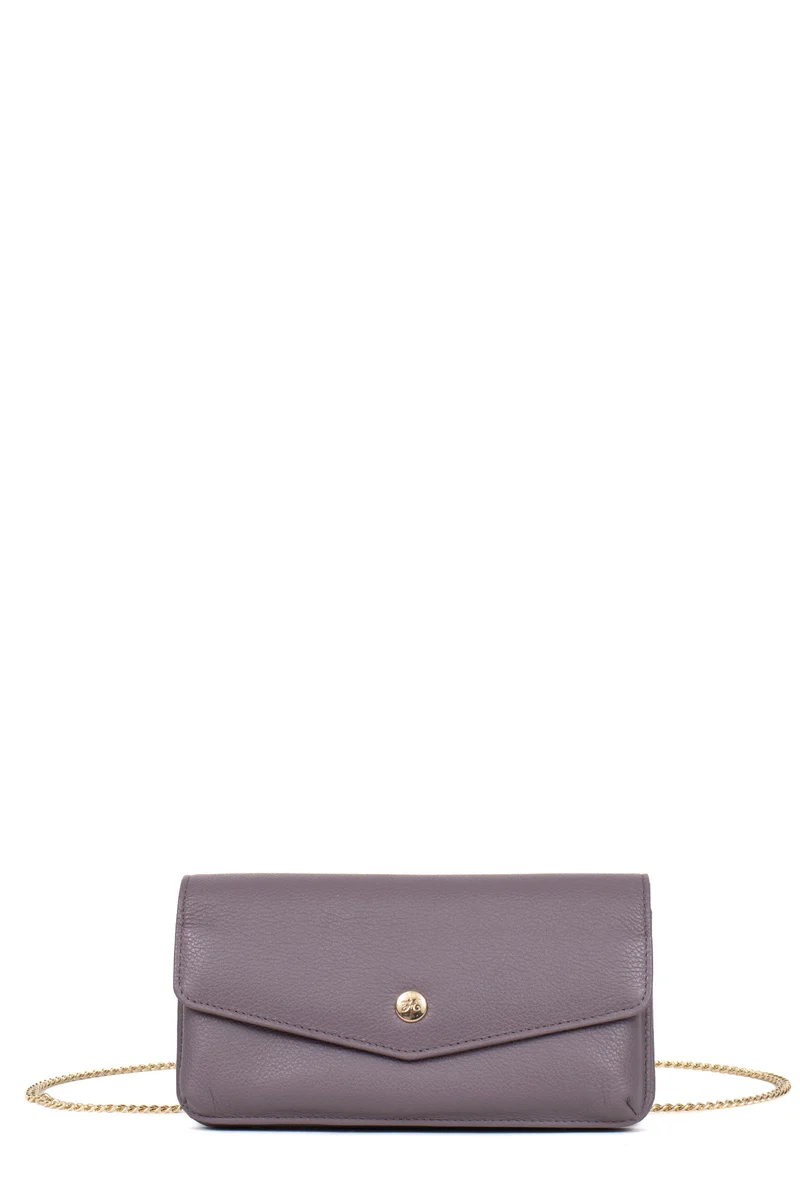 Pochette téléphone avec portefeuille - 1 volet - Stop RFID - Cuir