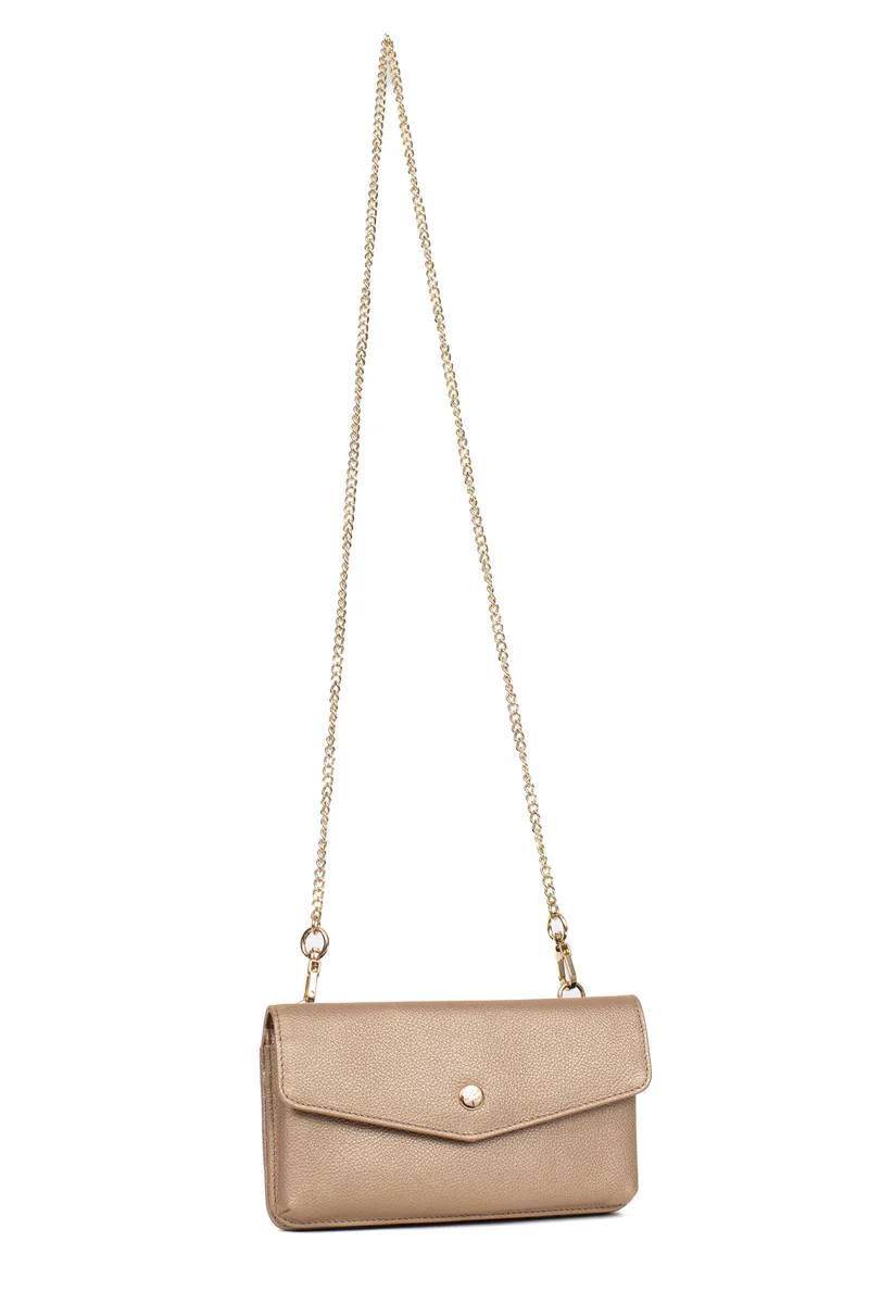 Pochette téléphone avec portefeuille - 1 volet - Stop RFID - Cuir