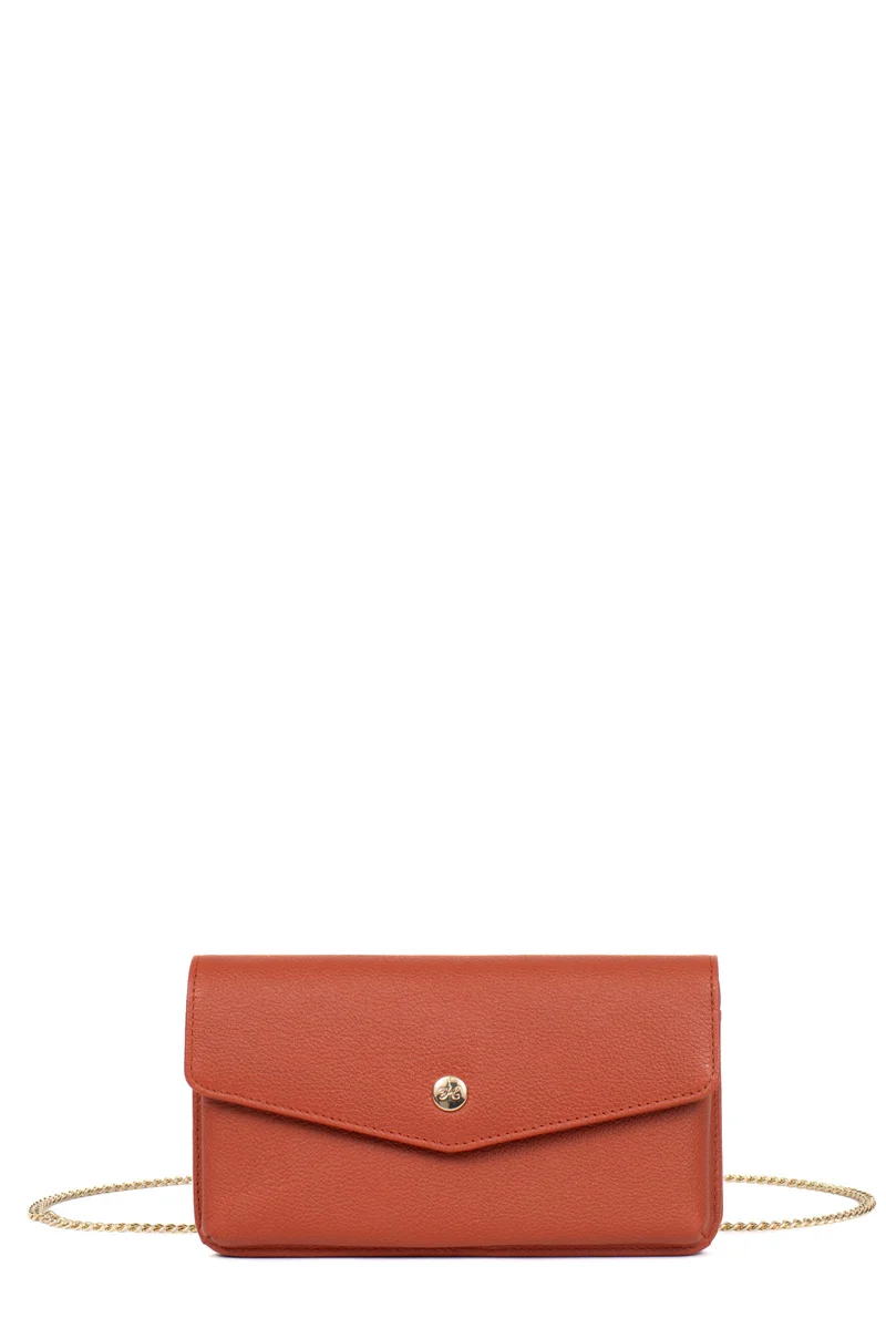 Pochette téléphone avec portefeuille - 1 volet - Stop RFID - Cuir