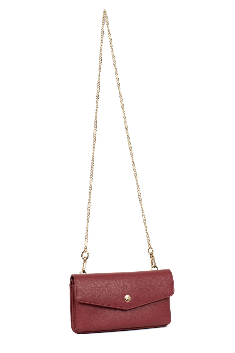 Pochette téléphone avec portefeuille - 1 volet - Stop RFID - Cuir