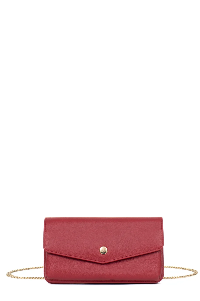 Pochette téléphone avec portefeuille - 1 volet - Stop RFID - Cuir