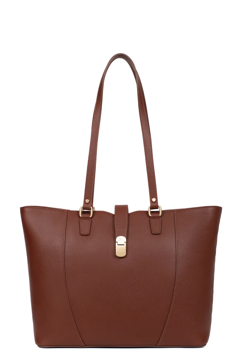 Sac cabas porté épaule - A4 - Cuir