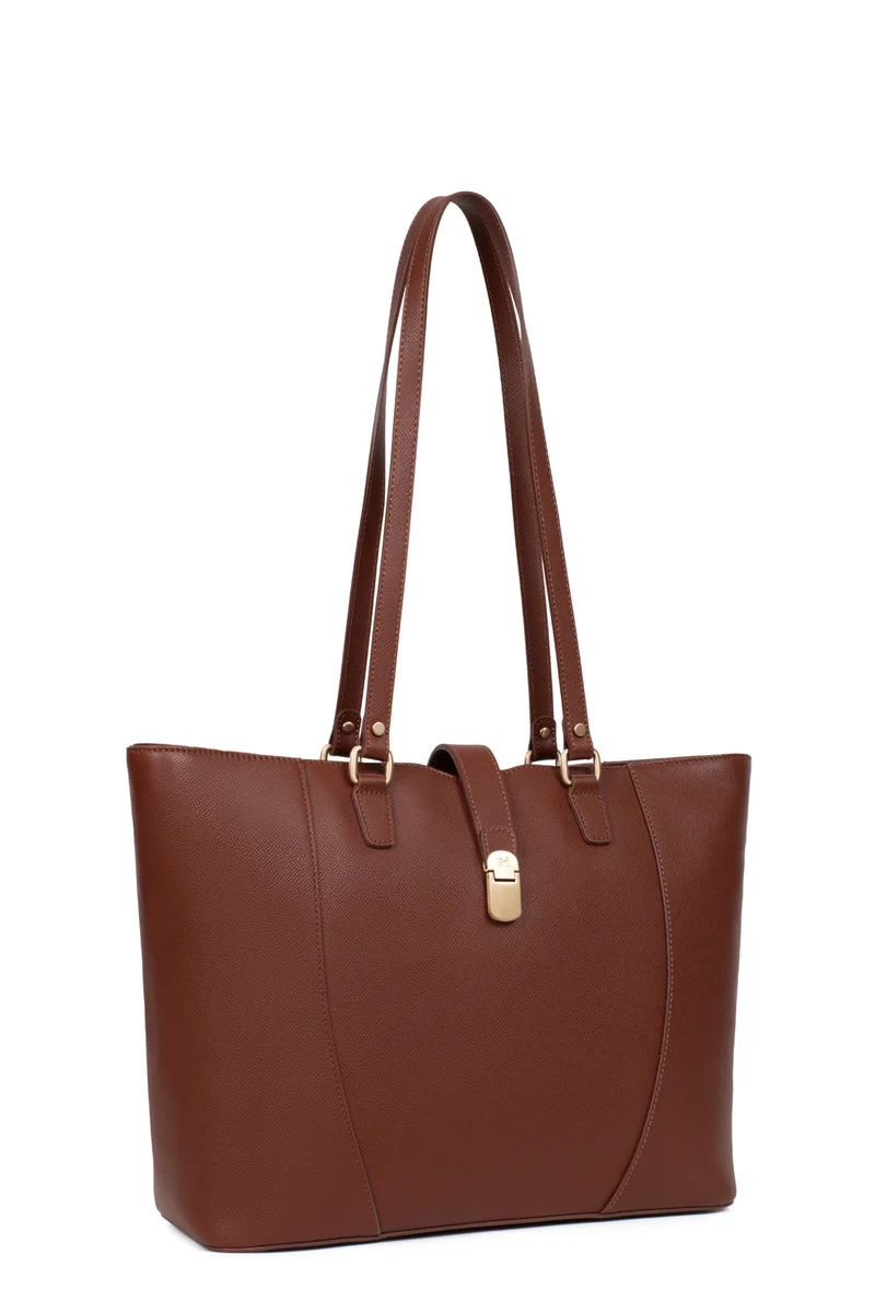 Sac cabas porté épaule - A4 - Cuir