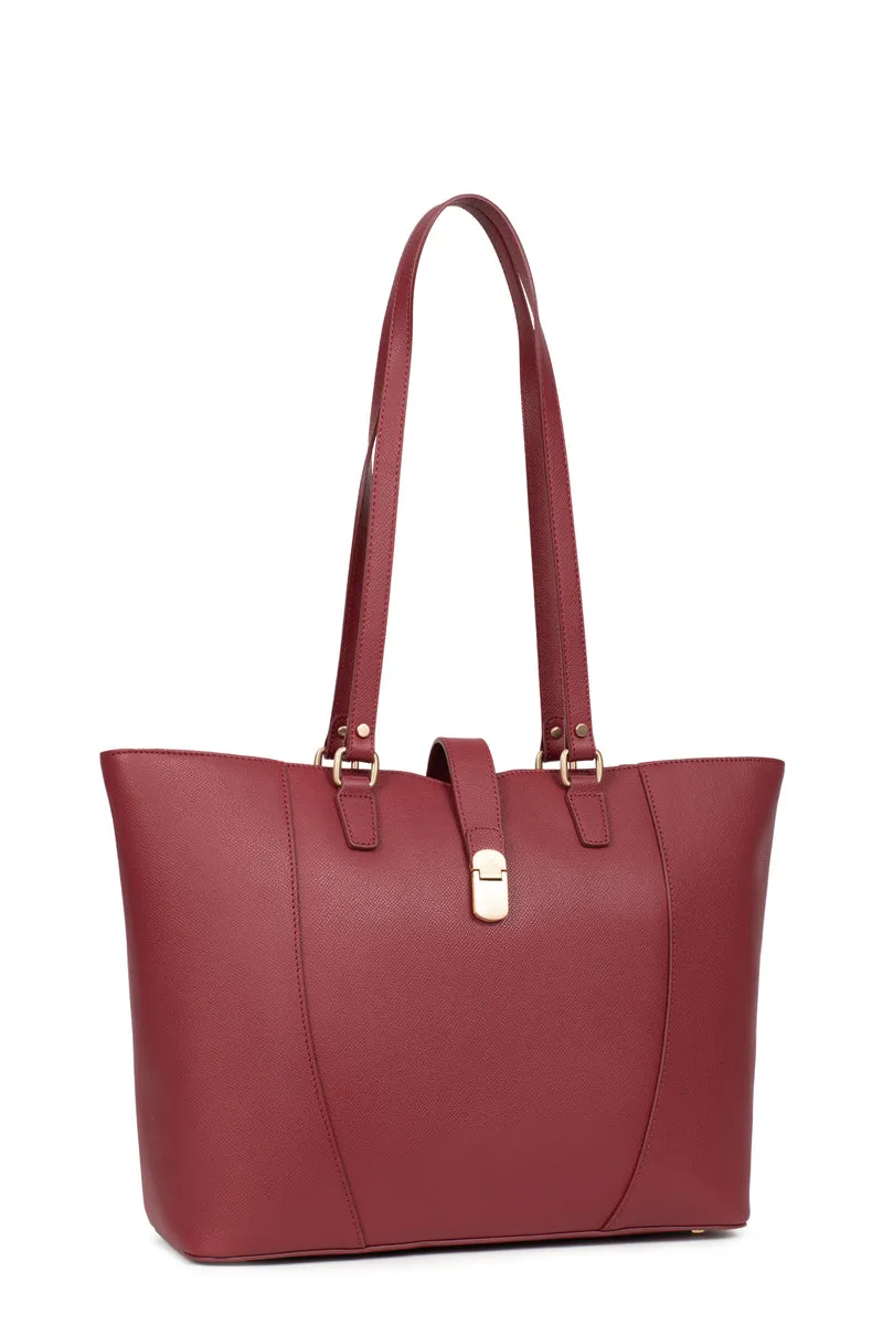 Sac cabas porté épaule - A4 - Cuir