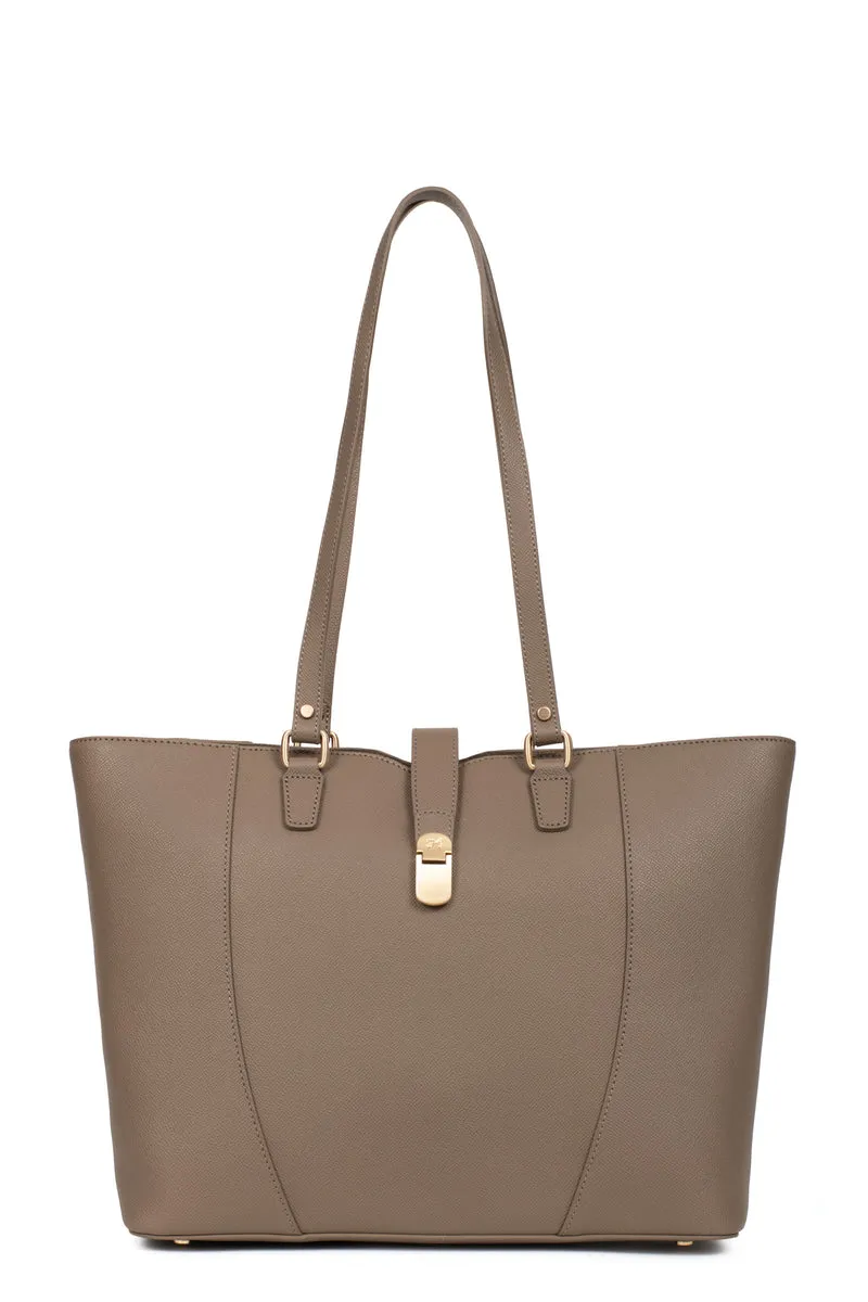 Sac cabas porté épaule - A4 - Cuir