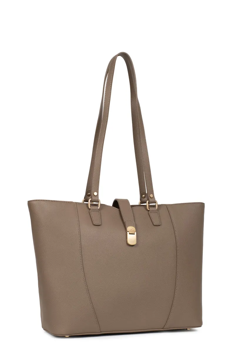 Sac cabas porté épaule - A4 - Cuir