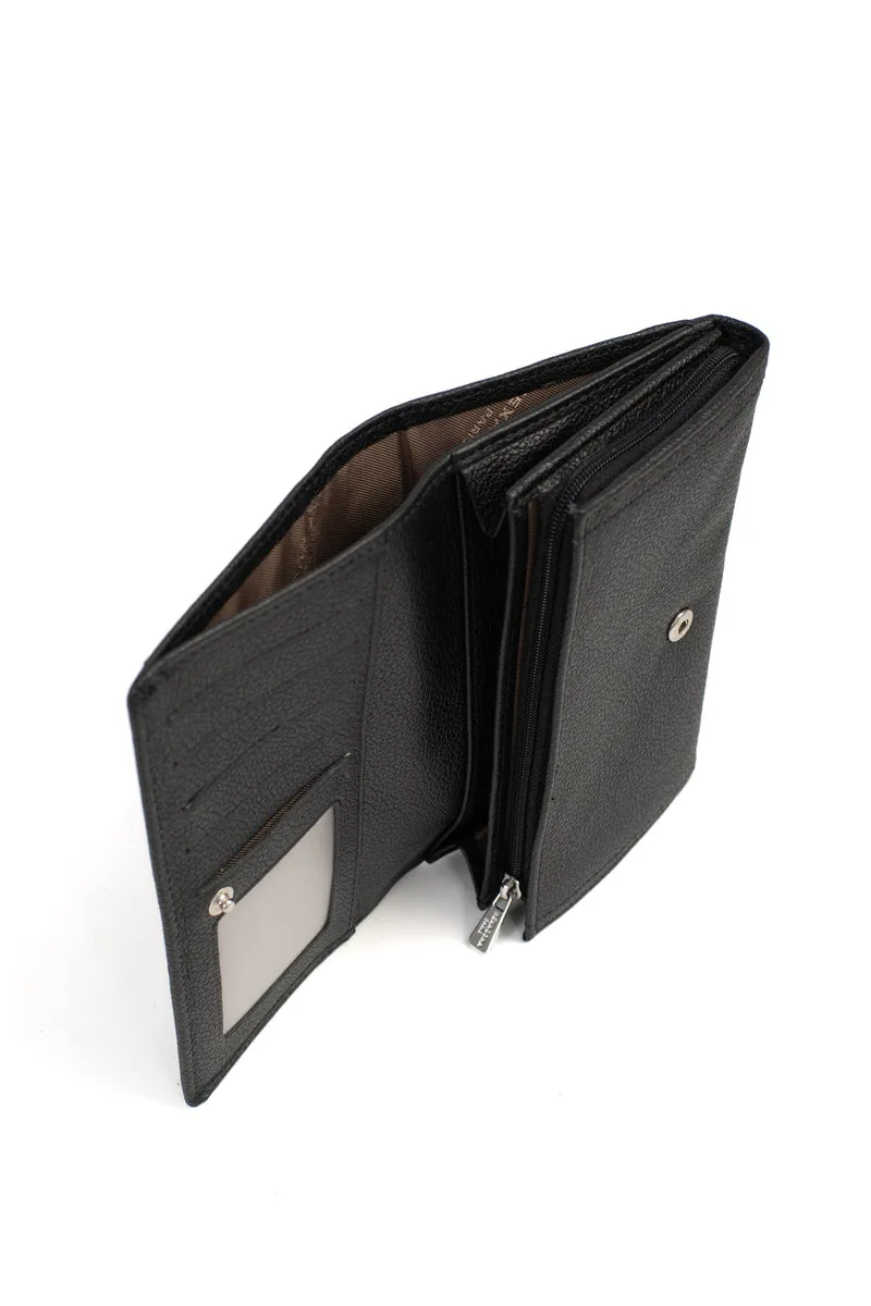 Portefeuille long - 1 volet - Stop RFID - Cuir