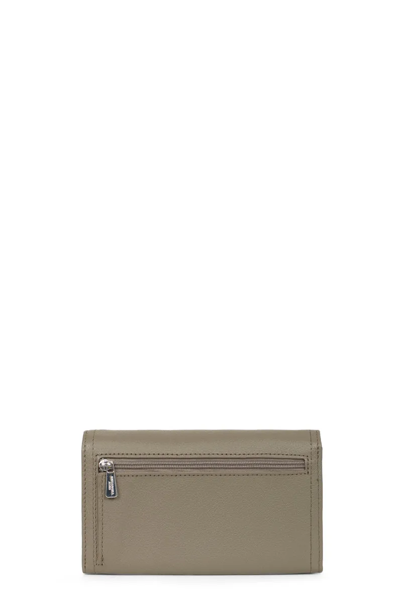 Portefeuille long - 1 volet - Stop RFID - Cuir