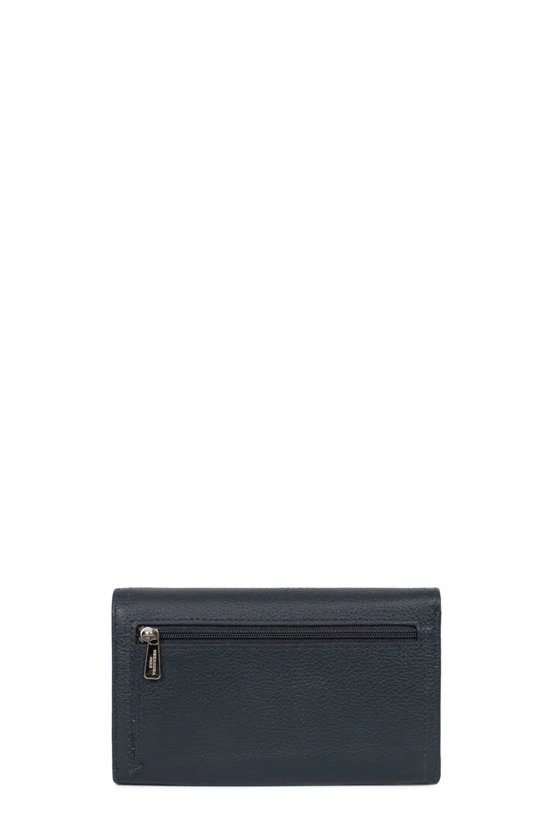Portefeuille long - 1 volet - Stop RFID - Cuir