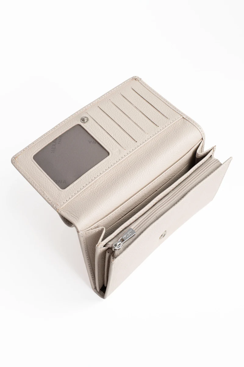 Portefeuille long - 1 volet - Stop RFID - Cuir