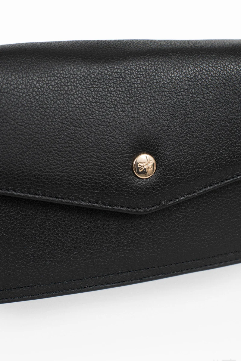Sac porté travers avec portefeuille - Stop RFID - Cuir de vachette
