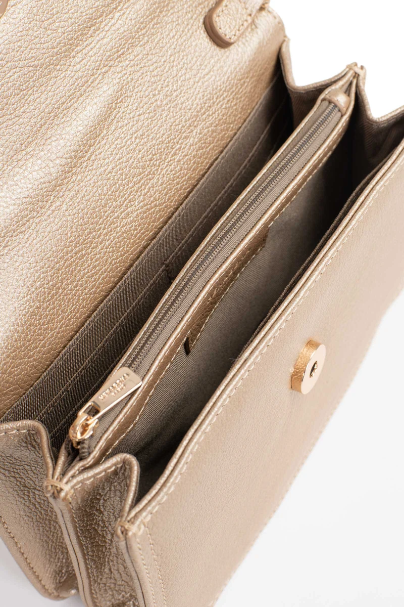 Sac porté travers avec portefeuille - Stop RFID - Cuir de vachette