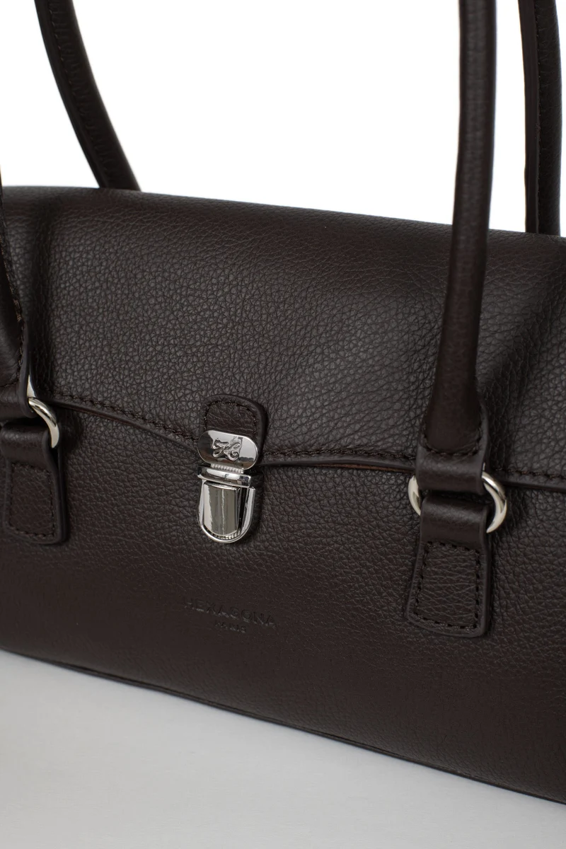 Sac porté épaule 2 anses - Cuir de vachette