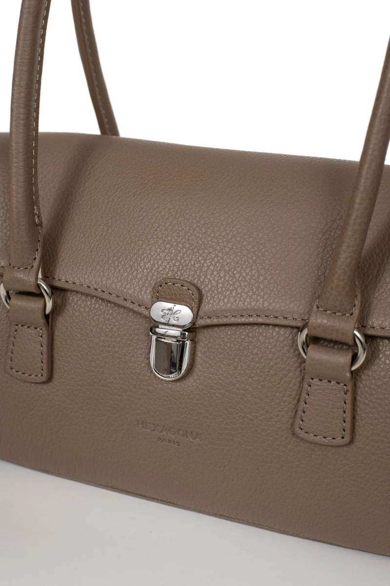 Sac porté épaule 2 anses - Cuir de vachette