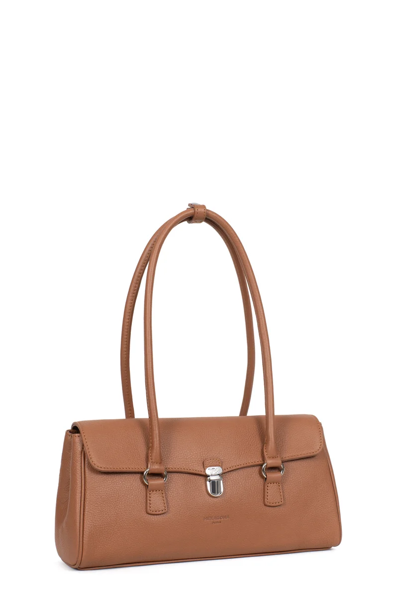 Sac porté épaule 2 anses - Cuir de vachette