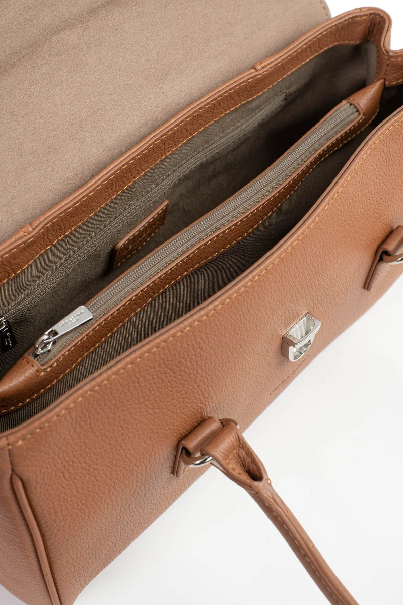 Sac porté épaule 2 anses - Cuir de vachette