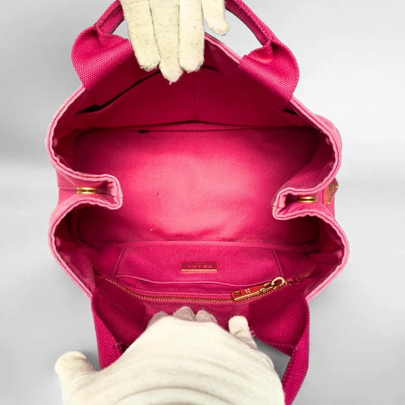 Prada Petit sac fourre-tout en toile Canapa