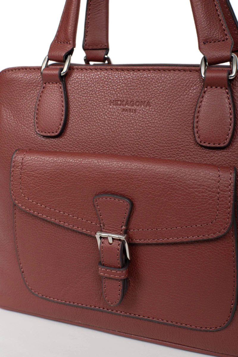 Sac porté main 2 poignées - Cuir
