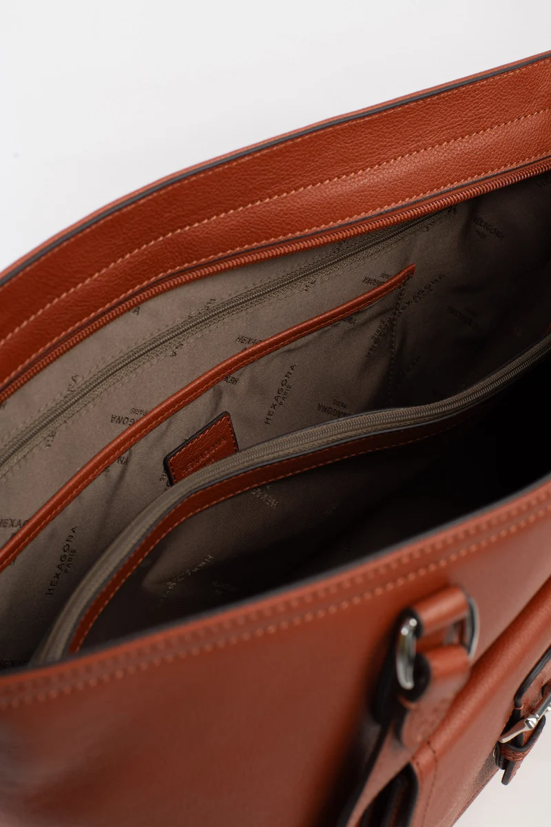 Sac cabas porté épaule - A4 - Cuir