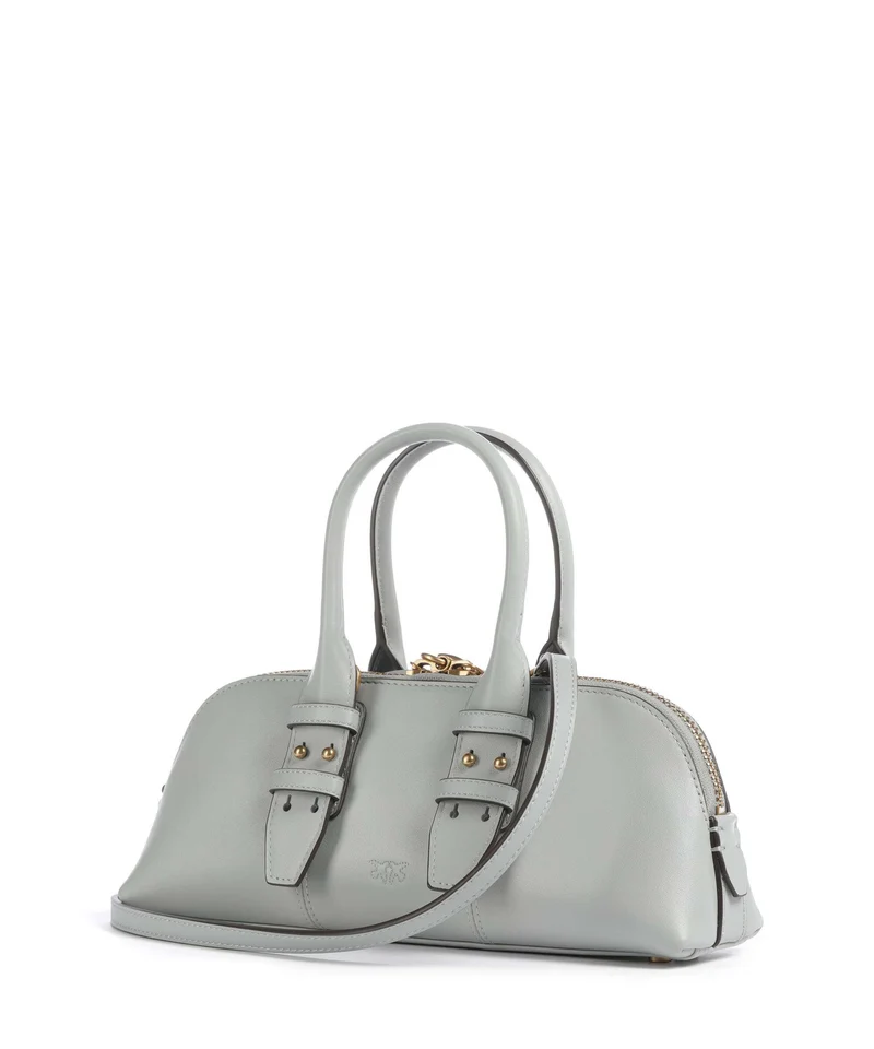 Pinko Bowling Horizontal Sac à main grigio perla/antique gold
