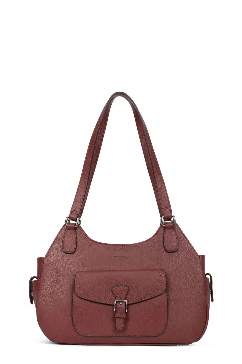 Sac porté épaule 2 anses - Cuir
