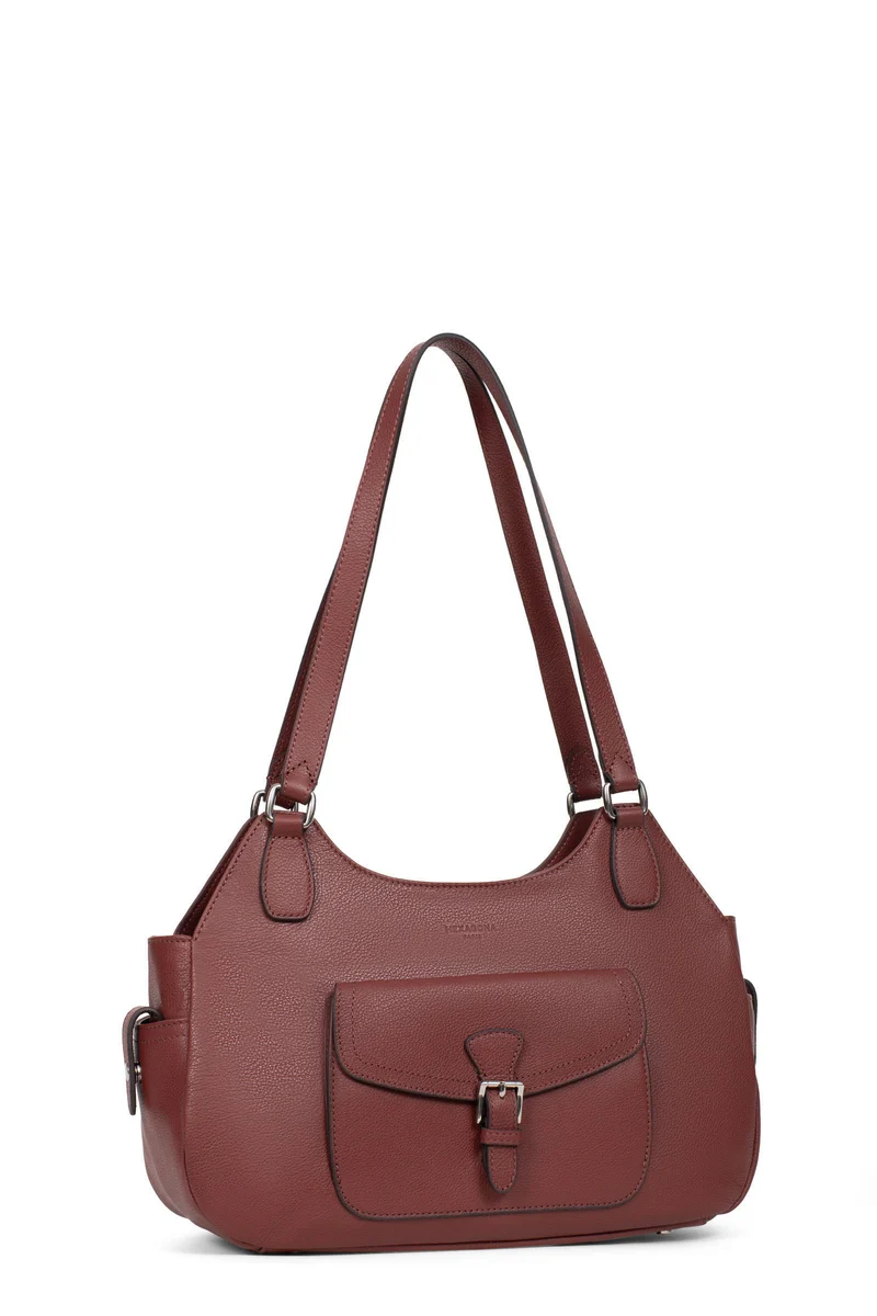 Sac porté épaule 2 anses - Cuir