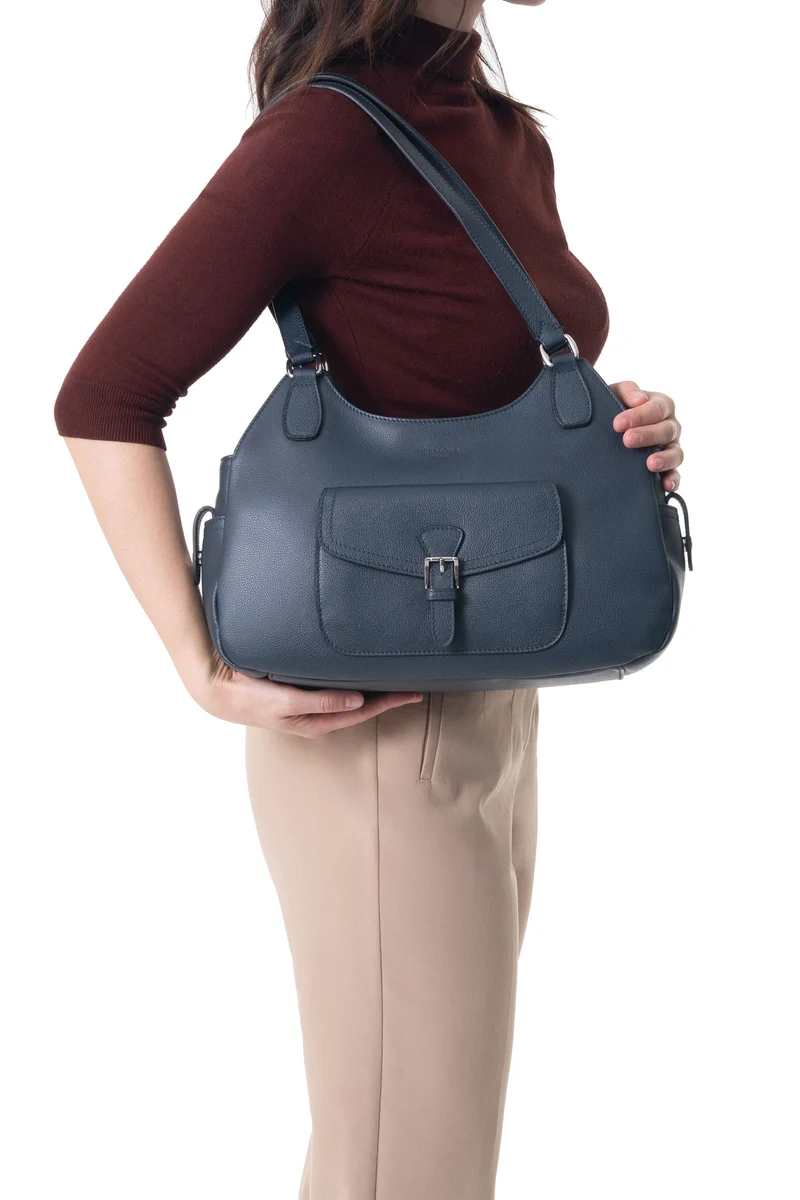 Sac porté épaule 2 anses - Cuir