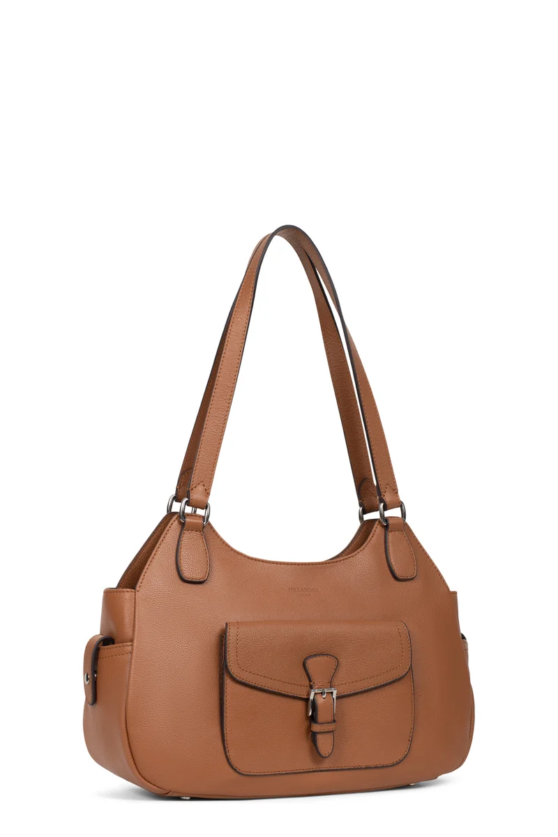 Sac porté épaule 2 anses - Cuir