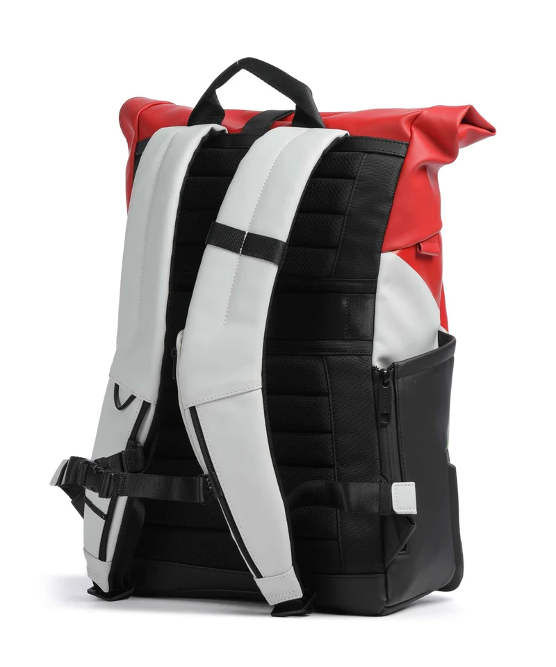 Piquadro Ducati C2OWD Sac à dos roll-top green/white/red