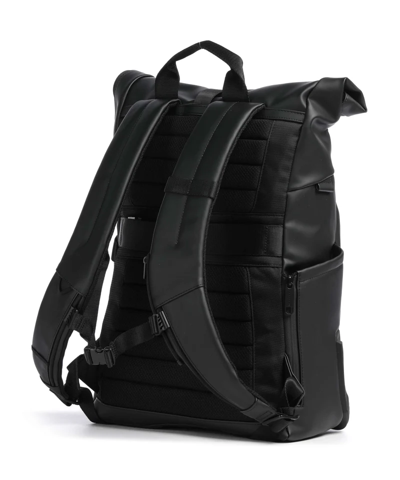 Piquadro Ducati C2OWD Sac à dos roll-top black/gold