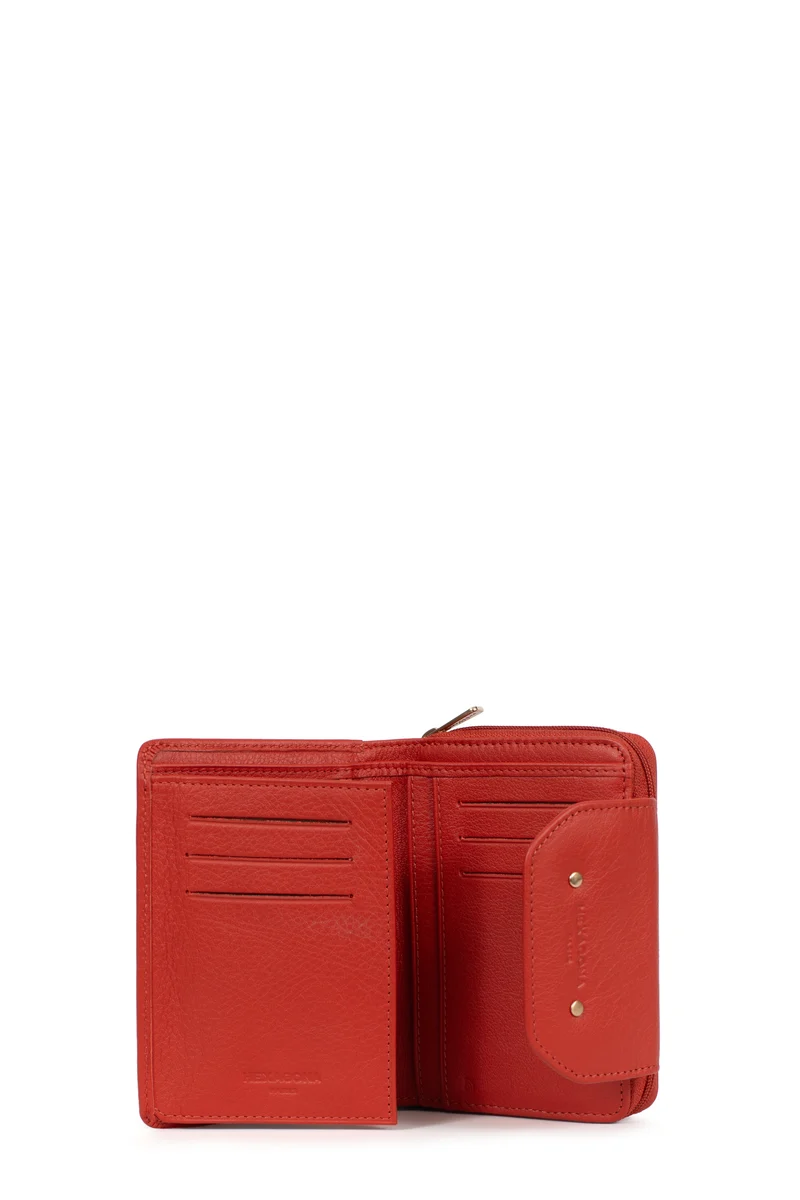 Portefeuille - 2 volets - Stop RFID - Cuir de vachette