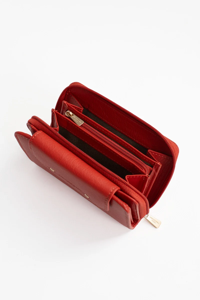 Portefeuille - 2 volets - Stop RFID - Cuir de vachette