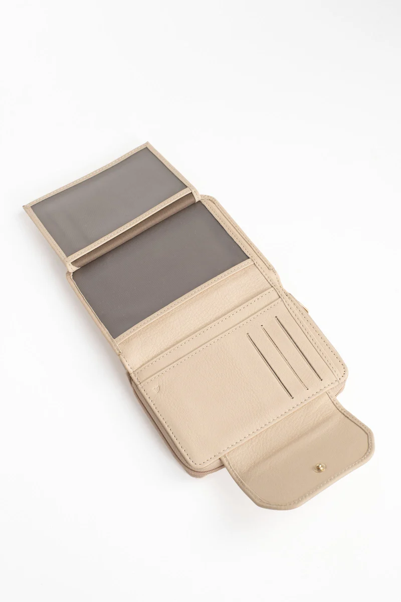 Portefeuille - 2 volets - Stop RFID - Cuir de vachette