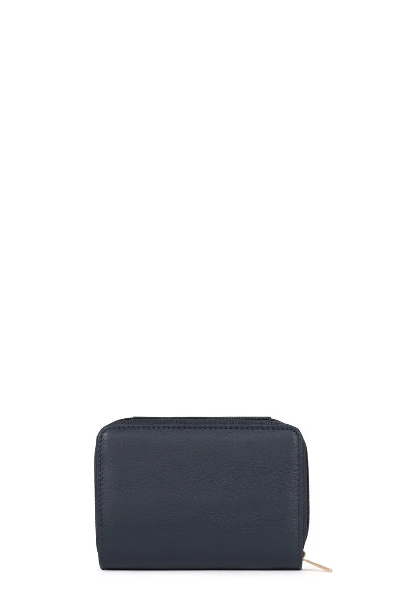 Portefeuille - 2 volets - Stop RFID - Cuir de vachette