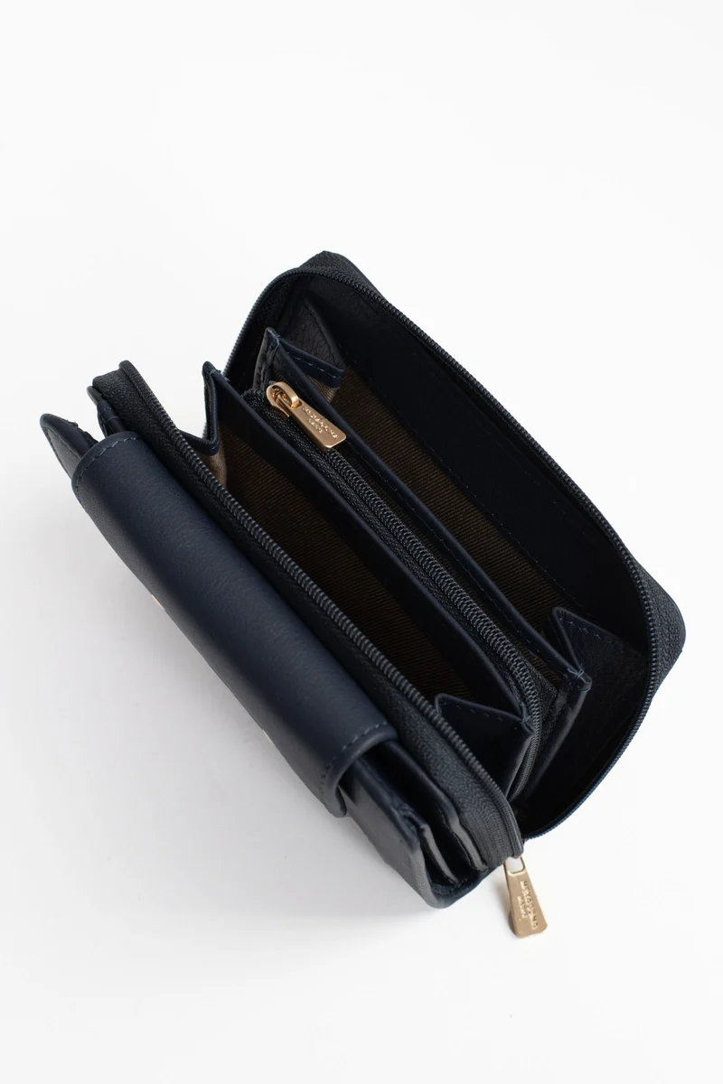 Portefeuille - 2 volets - Stop RFID - Cuir de vachette