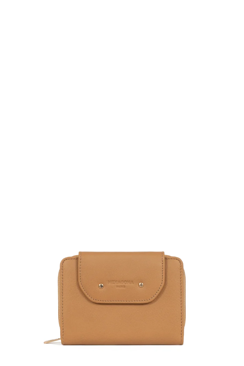 Portefeuille - 2 volets - Stop RFID - Cuir de vachette