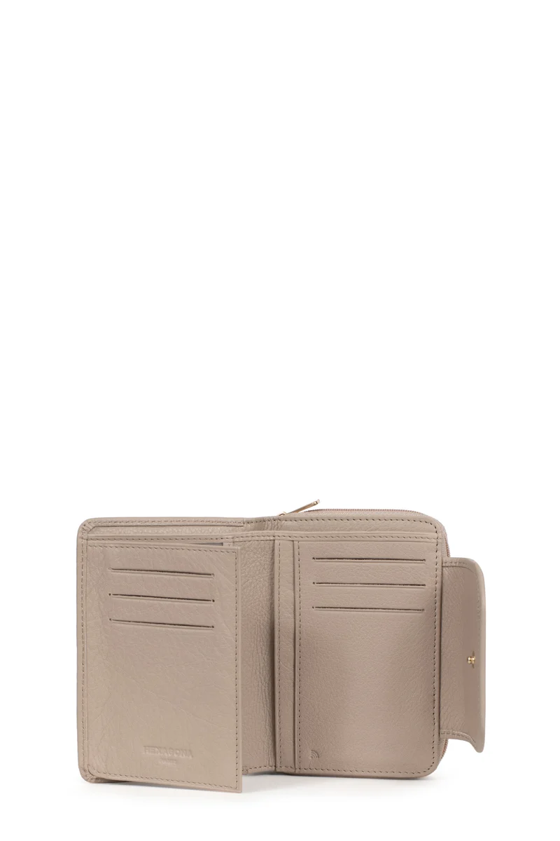 Portefeuille - 2 volets - Stop RFID - Cuir de vachette
