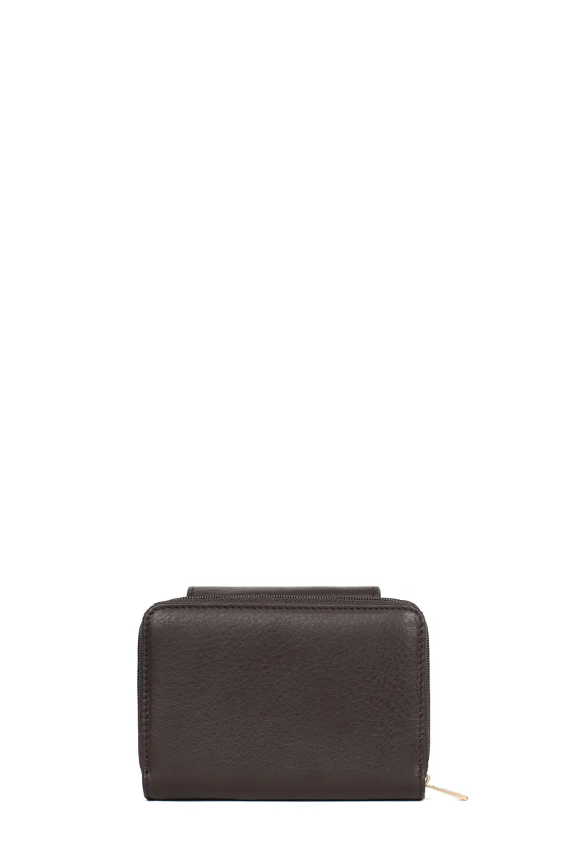 Portefeuille - 2 volets - Stop RFID - Cuir de vachette