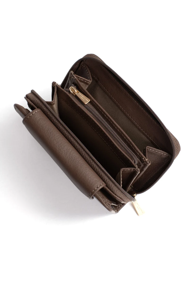 Portefeuille - 2 volets - Stop RFID - Cuir de vachette