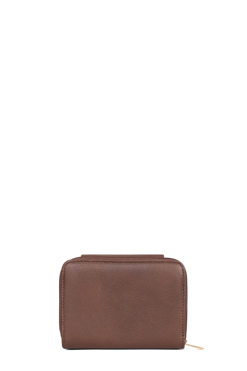 Portefeuille - 2 volets - Stop RFID - Cuir de vachette