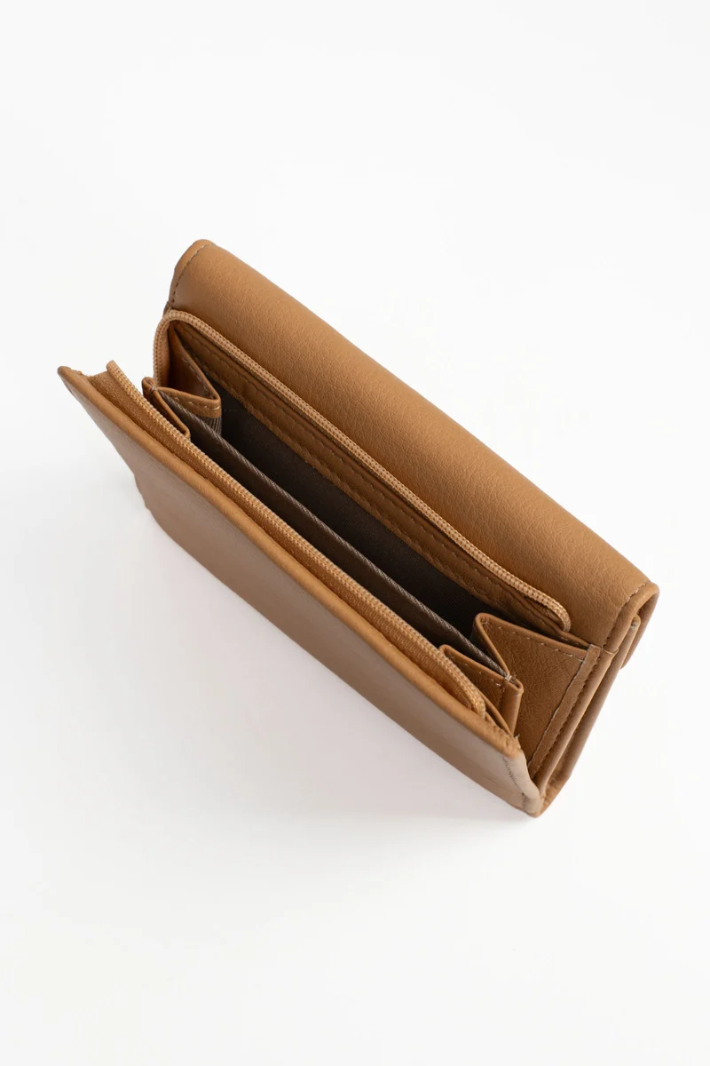 Portefeuille - 1 volet - Stop RFID - Cuir de vachette