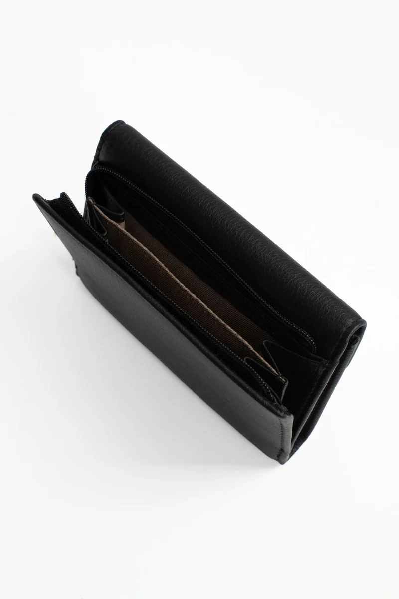 Portefeuille - 1 volet - Stop RFID - Cuir de vachette