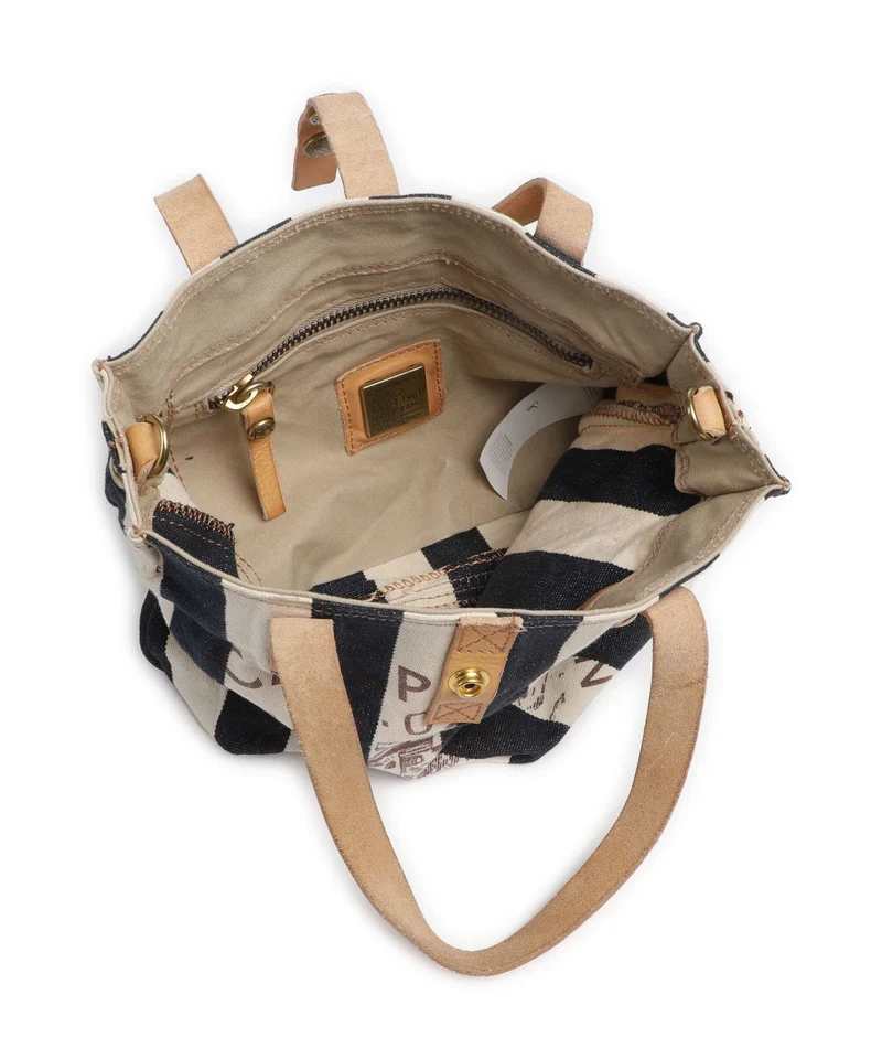 Campomaggi Cabas blue/beige