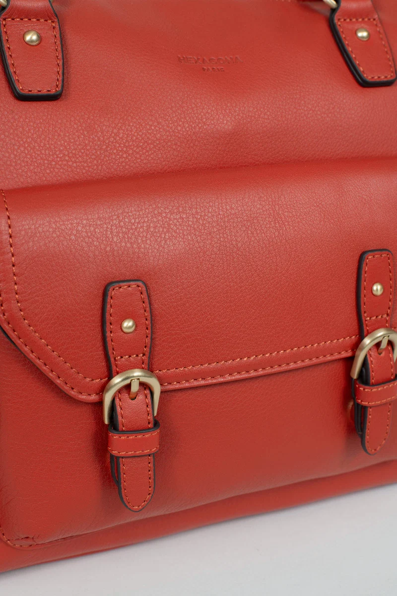 Sac porté épaule 2 anses - A4 - Cuir de vachette