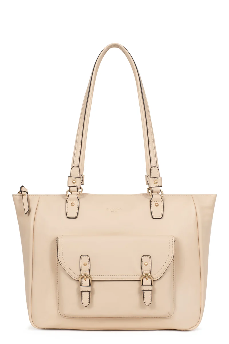 Sac porté épaule 2 anses - A4 - Cuir de vachette