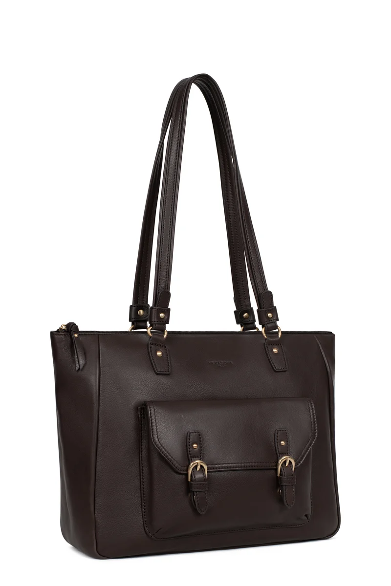 Sac porté épaule 2 anses - A4 - Cuir de vachette