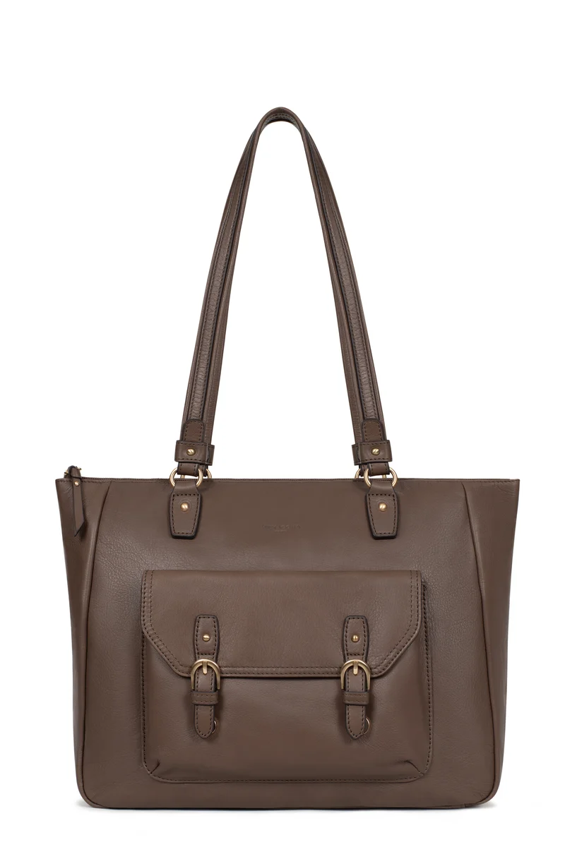 Sac porté épaule 2 anses - A4 - Cuir de vachette