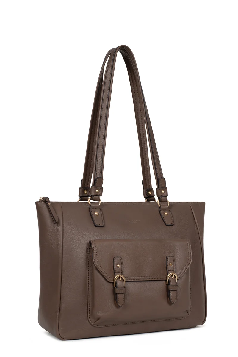 Sac porté épaule 2 anses - A4 - Cuir de vachette