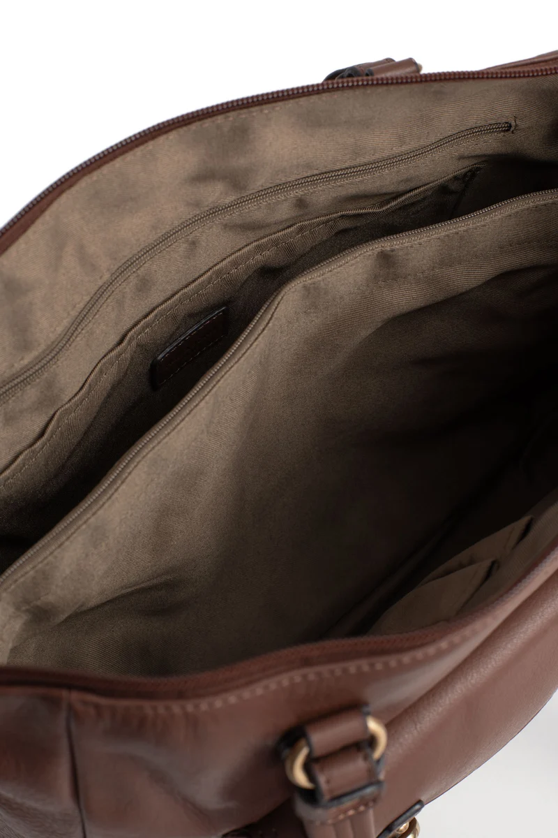 Sac porté épaule 2 anses - A4 - Cuir de vachette